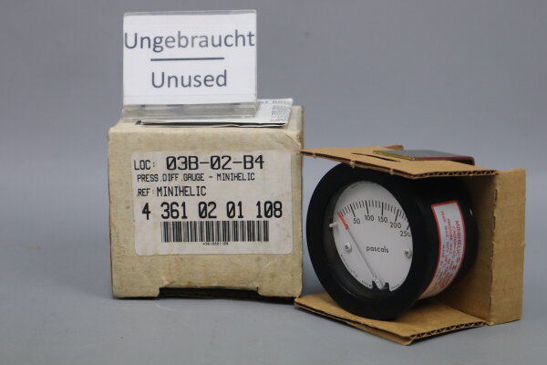 Dwyer 03B-02-B4 MINIHELIC Analoges Manometer 50psig Unused OVP