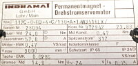 Indramat MAC112C-0-ED-4-C/130-A-1/WJ516LX Perm. Magnet Servomotor Used