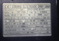Stromag Elektronik F0P43-0490-30-AA2 Servomotor 3000U/min 49/25,7Nm 150,4A Used