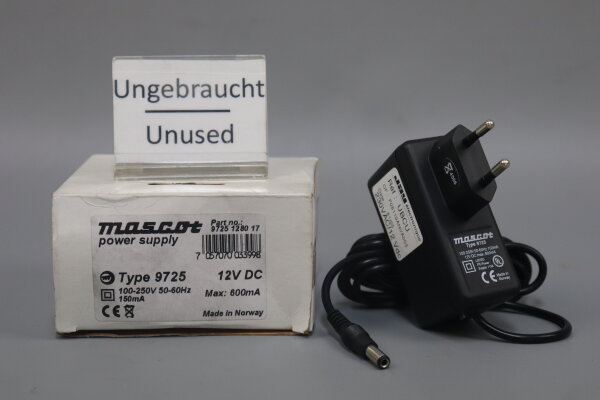 Mascot JAY Electronique 9725 UBCU Netzteil Ladeger&auml;t 100-250V 12VDC Unused OVP