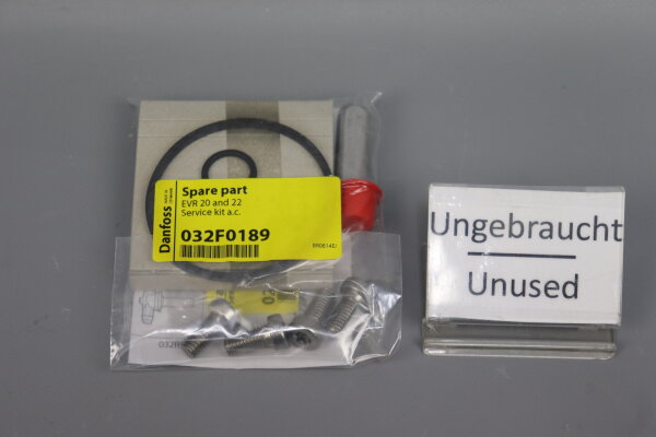 Danfoss 032F0189 Ersatzteil EVR 22 EVR 20 Servicekit a.c. Unused Sealed