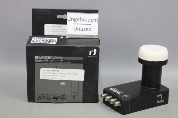 Inverto Black Ultra Quattro HGLN 40mm LNB IDLB-QUTL40-ULTRA-OPP Unused OVP