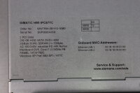 Siemens SIMATIC HMI IPC677C Panel 6AV7894-0BH10-1AB0 A5E02713398 A02 Used Tested