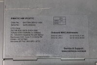 Siemens HMI IPC677C Panel A5E02713398 A02...