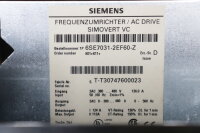 Siemens Frequenzumrichter Simovert AC Drive 6SE7031-2EF60-Z E-Stand: D Unused