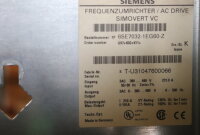 Siemens 6SE7032-1EG60-Z Frequenzumrichter Z:G97+K02+K11+ E.Stand:K Used