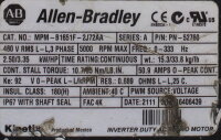 Allen Bradley MPM-B1651F-2J72AA 2,5 kW Servomotor // Damaged Corner Used