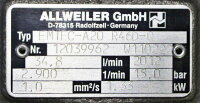 Allweiler EMTEC-A20 R46D-Q Schraubenspindelpumpe 15 Bar 1,33kW Unused