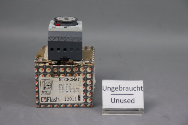 Flash Micromat 13011 Zeitschaltuhr PROG. 24 H 250V Unused OVP