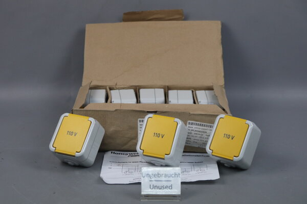 Honeywell 620-001 AP-Export-Steckdosen 00306811 110V Grau (10x St&uuml;ck) Unused OVP