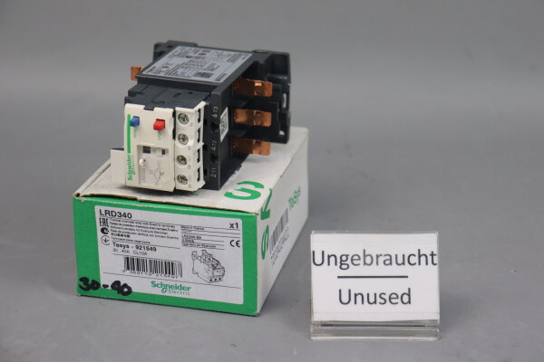 Schneider Electric LRD340 Motorschutzrelais 921549 40A Unused OVP