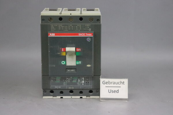 ABB SACE Tmax T5H 400 PR221DS-LS/I In=400 3p Circuit Breaker 1SDA054349R1 Used