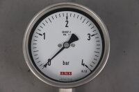 ERIKS EN837-1 Manometer 0 - 4 bar Unused