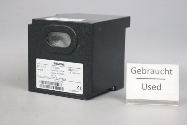 Siemens LFL 1.333 Gasfeuerungsautomat Serie.02 220-240V 50/60Hz 3,5VA Used