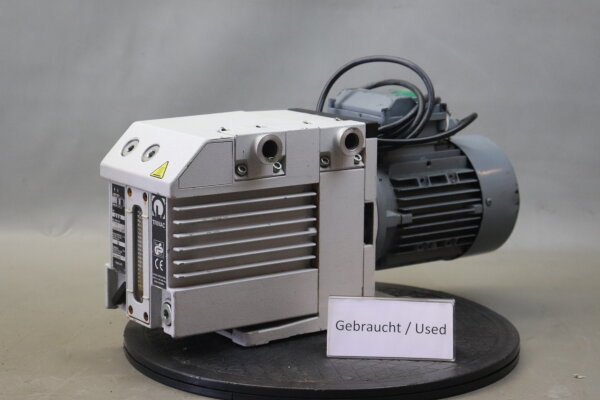 Leybold Trivac D8B Drehschieber-Vakuumpumpe + Motor LN38066008 50Hz Used
