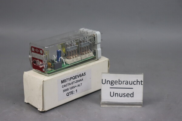 MTI CACTA-ET-Z04AA Zeitrelais M871PQEV6A5 300s 125V=ALT Unused OVP