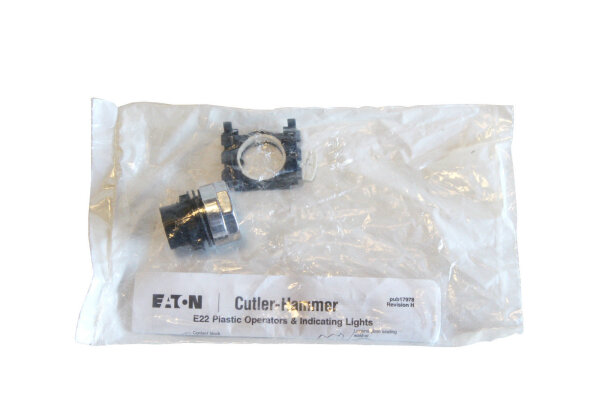 Eaton Flush Pushbutton Gray Non-Illuminated E22P7 unused OVP