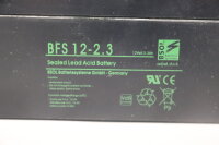 BSOL BFS 12-2.3 Blei-Akku 12V 2,3Ah Unused