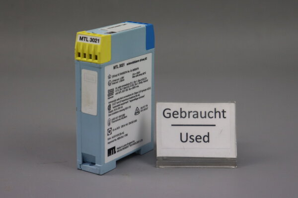 Measurement Technology MTL 3021 Solenoid Alarm Driver 20-35VDC Used