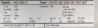 DKHR280-2SW.087.5DF-007 L&uuml;fter -unused-