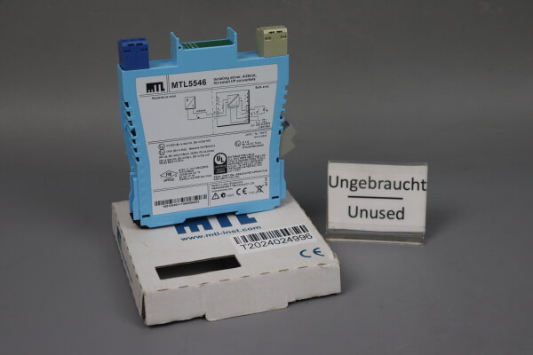 Measurement Technology MTL5546 4/20mA isolating driver  Unused OVP