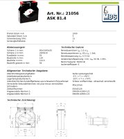 MBS ASK 81.4 Stromwandler 1000/5A 15VA KL:1 FS5 Unused