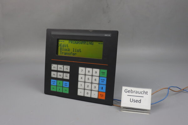 G&L Beijer Electronics AB MAC50/ML Control Panel 00920A MAC50ML 24VDC Used