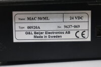 G&L Beijer Electronics AB MAC50/ML Control Panel 00920A MAC50ML 24VDC Used