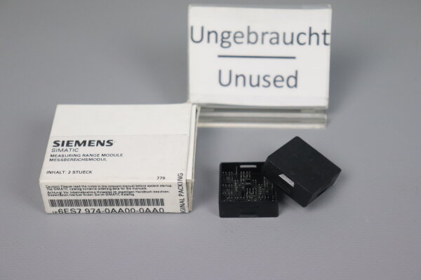 Siemens 6ES7 974-0AA00-0AA0 SIMATIC S7 Messbereichsmodul E:01 Unused OVP
