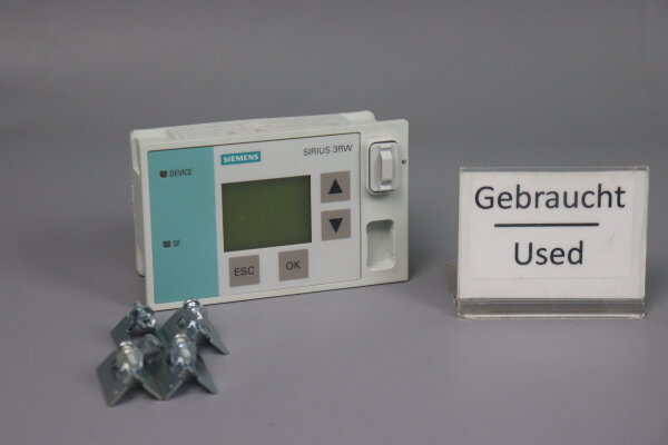 Siemens 3RW4900-0AC00 Anzeige- und Bedienmodul f&uuml;r SIRIUS 3RW 5V Used