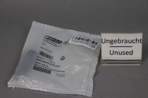 Phoenix Contact SACC-M12FS-4CON-PG7 Sensor-/Aktor-Steckverbinder 1681114 Unused