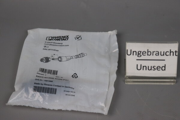 Phoenix Contact SACC-M12MS-4CON-PG 7 Sensor-/Aktor-Steckverbinder 1681088 Unused