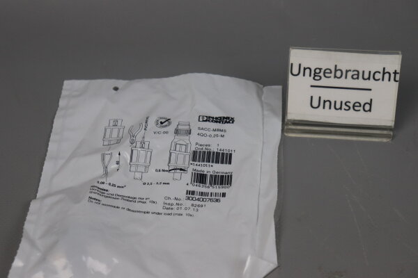 Phoenix Contact SACC-M 8MS-4QO-0,25-M Sensor-/Aktor-Steckverbinder 1441011 Unused