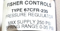 Fisher Controls Type 67CFR-235 Druckregler Unused