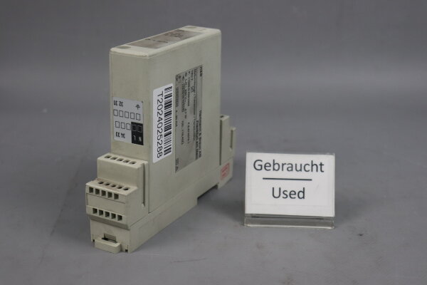 H&amp;B TEU 7 Messumformer/Transmitter MK 774 4...20mA 2,7W 230V Used