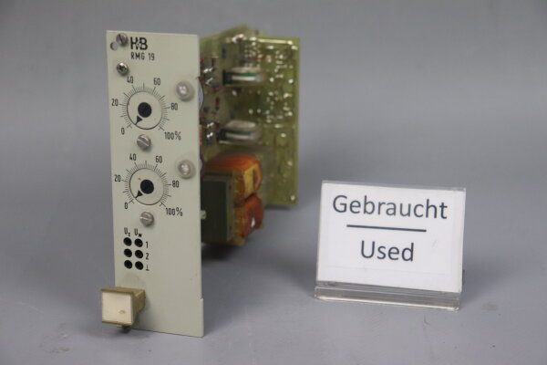 H&amp;B RMG 19 F.5078 20mA 220V Contronic Module Used