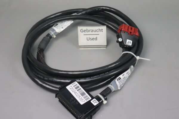 ABB NKTU01-10 Loop Interface Kabel 300V 80&deg;C 3m Used