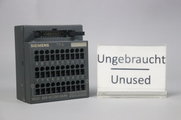Siemens 6ES7 924-0CC00-0AA0 Klemmenblock TPA E:01 Unused