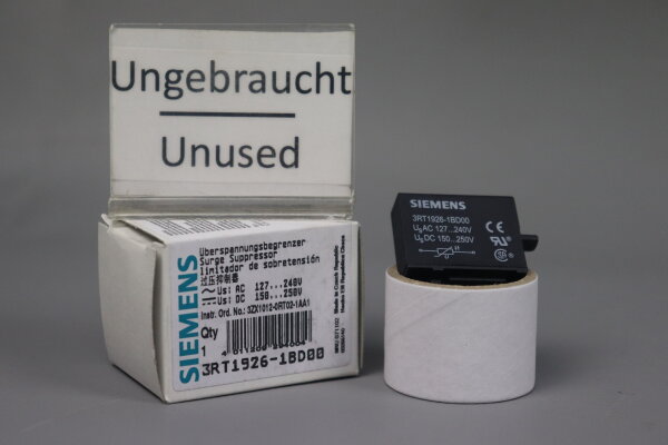 Siemens 3RT1926-1BD00 &Uuml;berspannungsbegrenzer Unused OVP