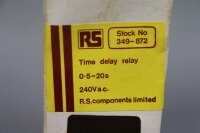 RS PRO 349-872 Time delay octal relay 240Vac 0,5-20s Unused OVP