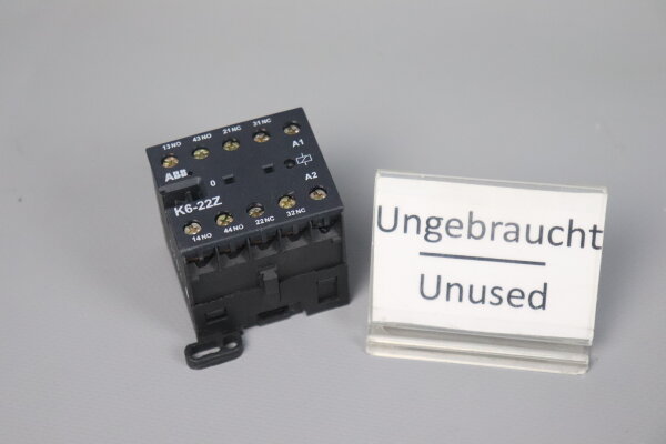 ABB K6-22Z Hilfssch&uuml;tz 24-250VDC 240-500VAC 4A Unused