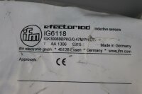 IFM IG6118 IGK3008BBPKG/0,47M/PH/DT Induktiver Sensor ungebraucht OVP