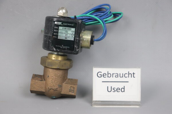 Hays 2195-0055 Ventil 120V 21W 60PSI Used