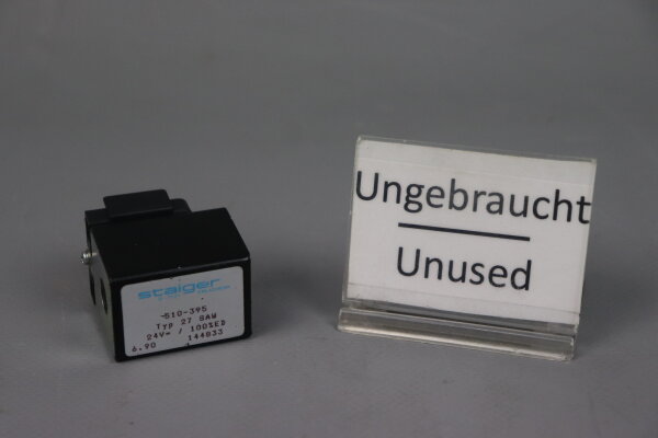 Staiger 510-395 Typ 27 SAW 144033 Solenoid coil 24V Unused