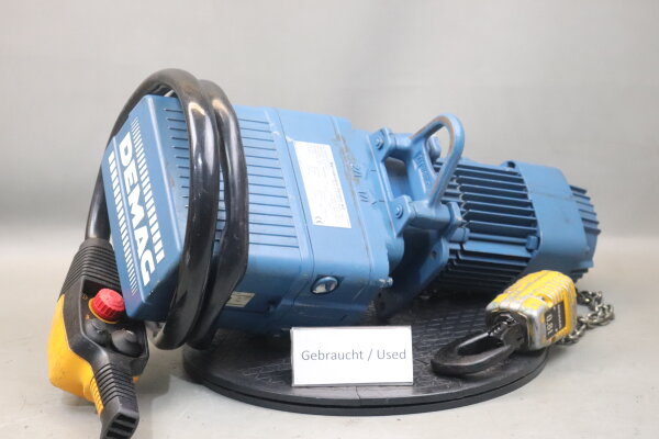DEMAG DKES 2-400 K V1 E Kettenzug Kran DKES2-400KV1E 0,75KW 2/1 0,8t Used