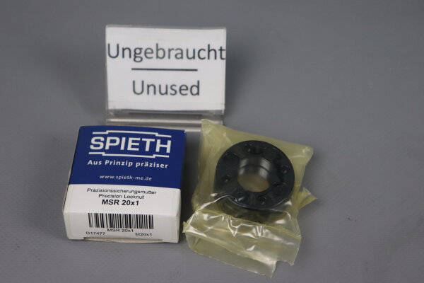 SPIETH MSR 20x1 Pr&auml;zisionssicherungsmutter D17477 2,9Nm Unused OVP