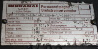 Indramat MAC112D-1-ED-1-B/130-A-1/-I00625 Permanentmagnet Servomotor used