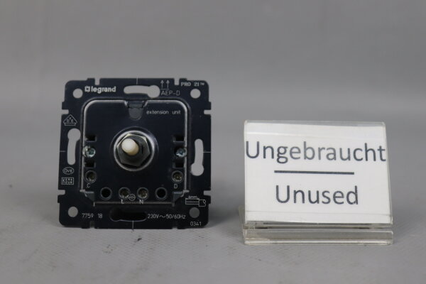 Legrand PRO21 775918 Drehdimmer AEP-D 230V 50/60Hz Unused