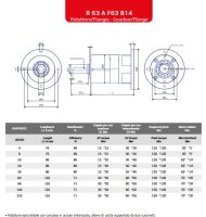 Bernio R 63A F63 B14 1/144 Getriebe i=144 Unused