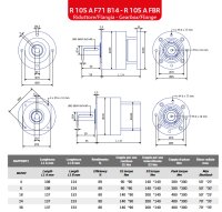 Bernio Tipo R 105A F71 B14 1/24 Gearbox B14 i=24 Unused
